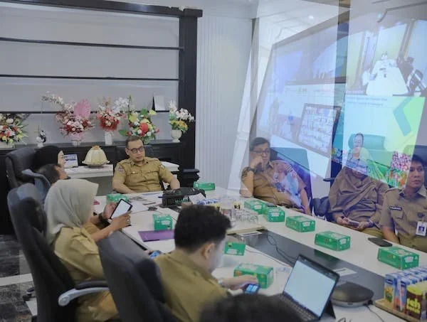 Rapat Koordinasi Dirangkaikan dengan Launching Buku Panduan dan Bahan Ajar Pendidikan Antikorupsi Secara Zoom, (Dok: Ist).