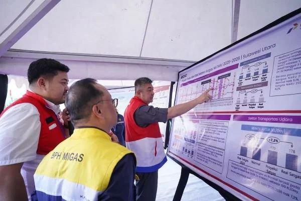 Wadirut Pertamina Tinjau Kesiapan Energi di Sulut Jelang Nataru. (Dok: Ist)