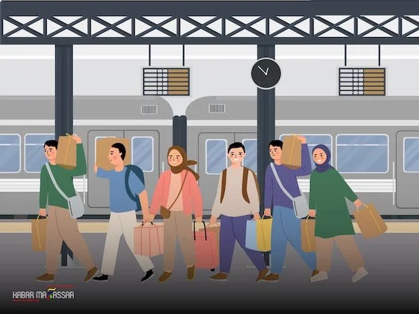Ilustrasi mudik (Dok: KabarMakassar)