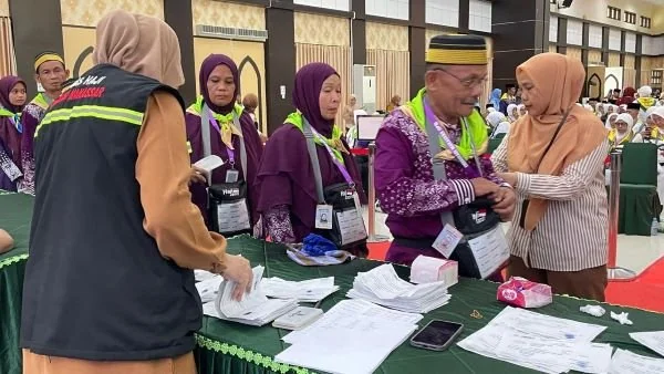 One Stop Service PPIH Embarkasi Makassar (Dok : Andini KabarMakassar).