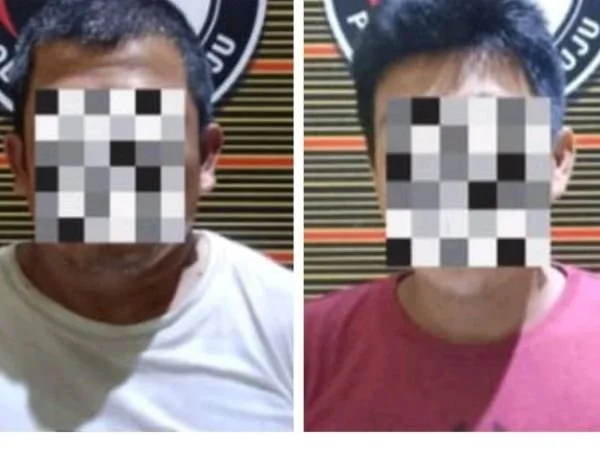 Pelaku bersama barang bukti yang berhasil diamankan polisi (Dok : Ist).