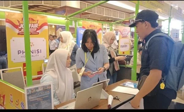 Suasana Makassar Job fair 2026 (Dok: Sinta KabarMakassar)