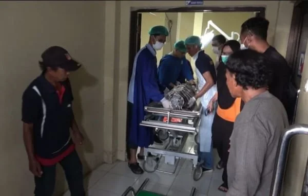 Jenazah korban setelah diautopsi (Dok : ist).