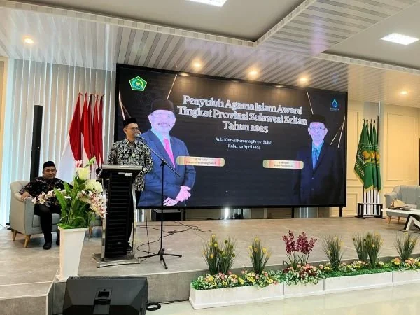 Kanwil Kemenag Sulsel mengumumkan Penyuluh Agama Islam lolos PAI Award 2025 (Dok : Ist).