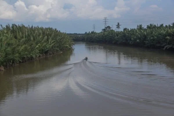 Penampakan Sungai Tallo di Kota Makassar, (Dok: Ist).