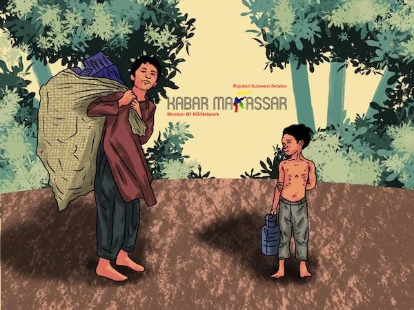 Ilustrasi kemiskinan (dok. KabarMakassar)