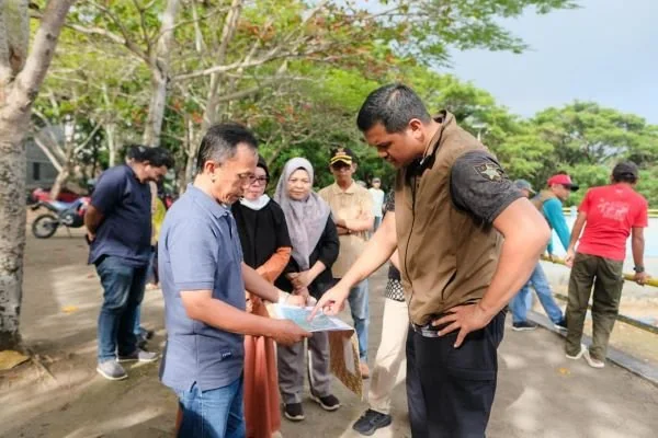 Bupati Bantaeng Tinjau Cekdam Balang Sikuyu. (Dok: Ist)