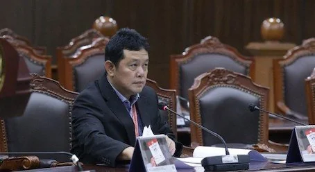 Pemohon saat Sidang Pemeriksaan Pendahuluan Perkara Nomor 233/PUU-XXIII/2025 Pengujian Materiil UU Nomor 7 Tahun 2017, (Dok: Ist).