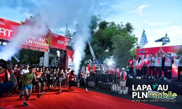 Lapatau PLN Mobile Bone Half Marathon 2025 Berhasil Ajak Pelari Kurangi Emisi 8.380 Kg CO2 (Dok : Ist).