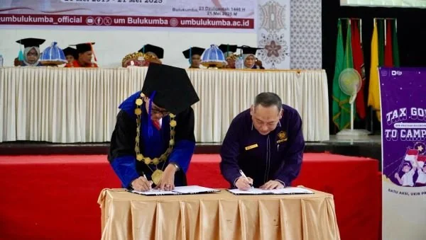Universitas Muhammadiyah Bulukumba (UMB) bersama Kanwil DJP Sulselbartra meresmikan berdirinya Tax Center UMB (Dok : Ist).