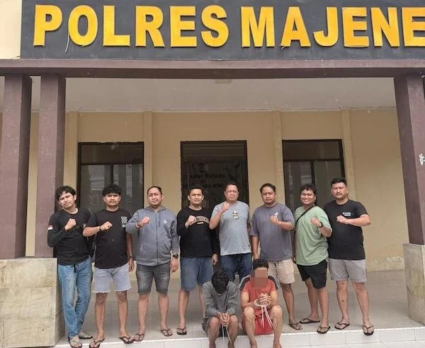 Dua pelaku pencurian usai diamankan Tim Passaka Polres Majene(dok:ist)