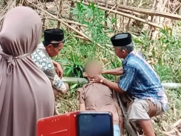 Kondisi mayat saat ditemukan warga (Dok : ist).