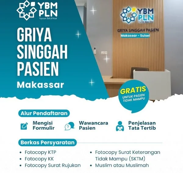 YBM PLN Hadirkan Griya Singgah Pasien Gratis di Makassar untuk Kaum Dhuafa
