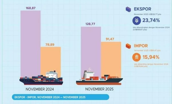 Infografis BPS Sulsel, (Dok: Ist).
