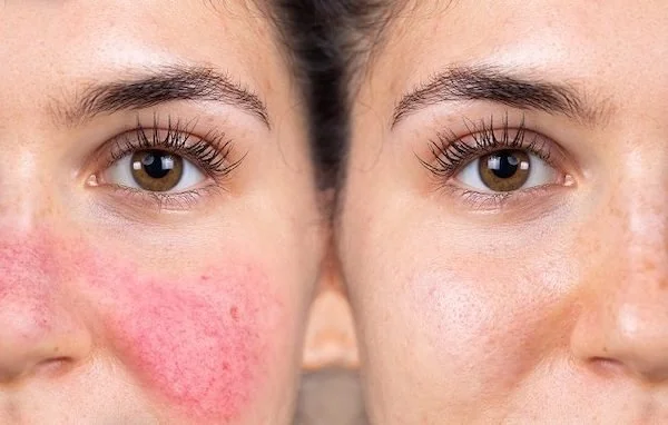 Ilustrasi orang dengan rosacea (Dok: Int)