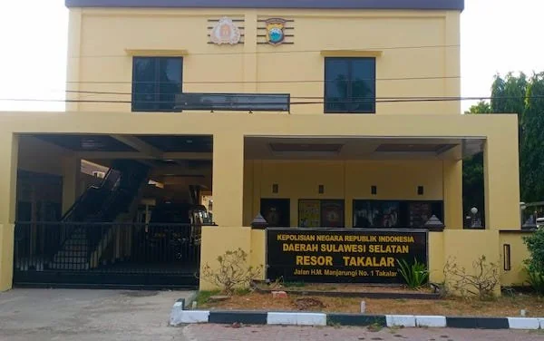 Gedung Mako Polres Takalar (Foto : Dok. Saleh Sibali KabarMakassar).
