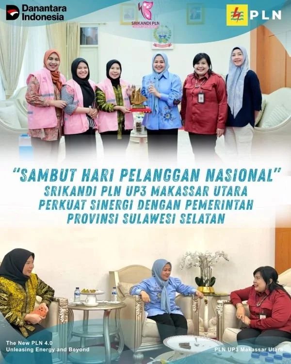 PT PLN (Persero) UP3 Makassar Utara melakukan kunjungan ke Rumah Jabatan Wakil Gubernur Sulawesi Selatan, Fatmawati Rusdi (Dok: Ist)