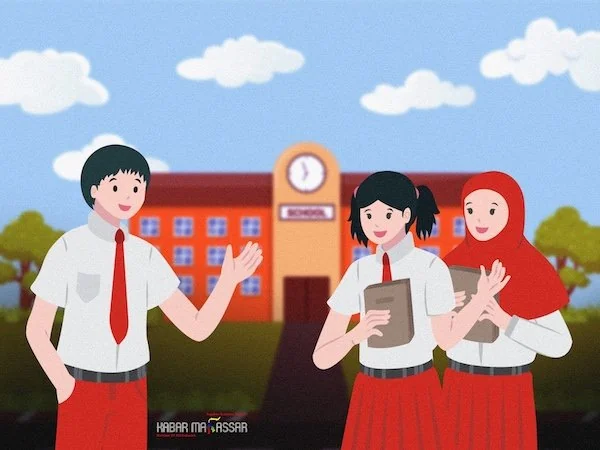 Ilustrasi siswa (Dok: KabarMakassar)