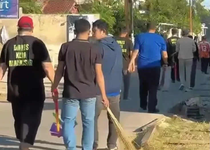 Kerja bakti Dinkes Makassar (Dok: Int)