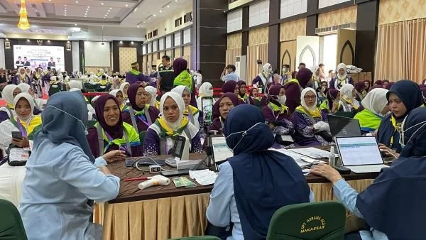 Jemaah haji Embarkasi Makassar (Dok : KabarMakassar).