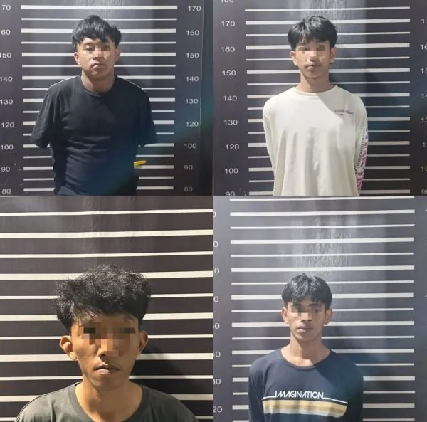 Empat Pelaku Komplotan Pencurian Emas di Bantaeng Diringkus Polisi. (Dok: Ist)