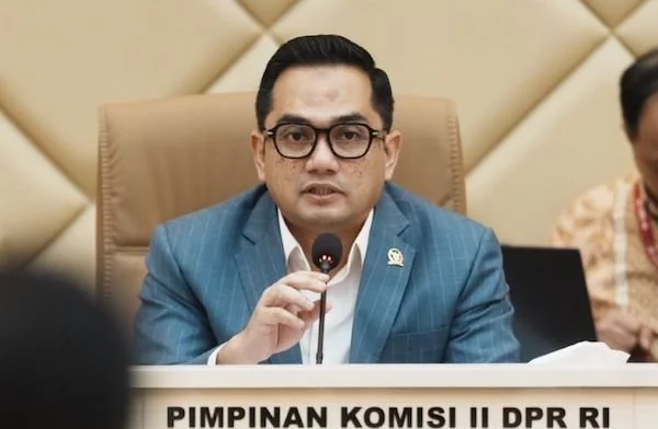 Ketua Komisi II Dewan Perwakilan Rakyat (DPR) RI Fraksi Partai NasDem, Muhammad Rifqinizamy Karsayuda saat Raker dengan  (Dok: Ist).