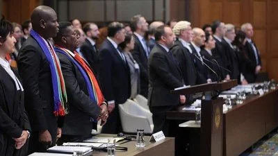 Afrika Selatan gugat Israel ke ICJ. (REUTERS/THILO SCHMUELGEN)
