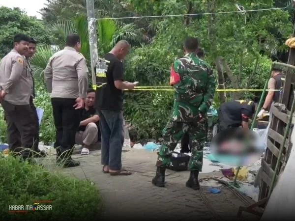 korban yang ditemukan mengapung di Sungai Pampang (Dok: Ist).