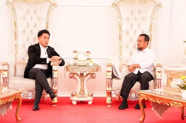 Gubernur Sulsel Terima Kunjungan Menko Hukum dan HAM Yusril Ihza Mahendra (Dok : Ist).