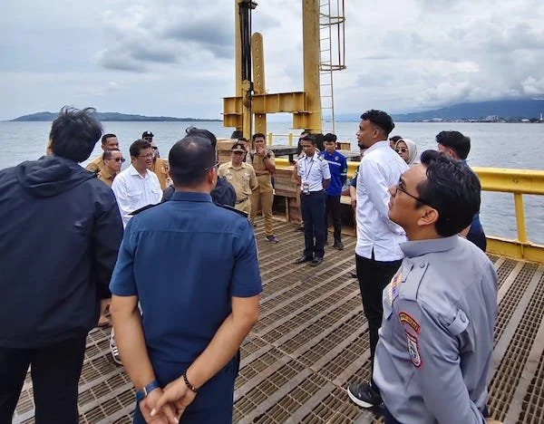 Pemantauan sejumlah infrastruktur yang dilakukan pihak terkait di Kabupaten Mamuju (dok:ist)