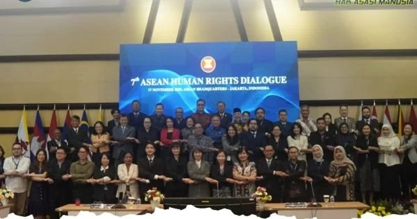 Delegasi Indonesia dalam ASEAN Human Rights Dialogue (AHRD) ke-7