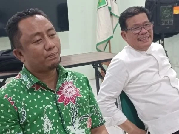 Sekretaris DPW PKB Sulsel, Muhammad Haekal (Kemeja Hijau) (Dok: KabarMakassar).