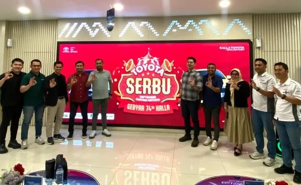 Event Toyota Serbu dibuat khusus untuk memberikan kemudahan serta keuntungan maksimal bagi para pelanggan yang ingin memiliki kendaraan impian (Dok: Nofi KabarMakassar)