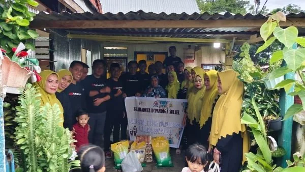 Bharaduta Jeneponto saat menggelar Bakti Sosial di salah satu rumah warga. (Foto : Ist).