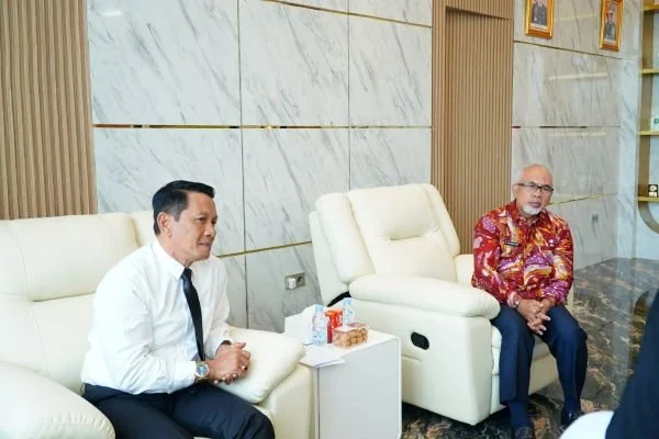 Wakil Bupati Bantaeng Berjumpa Kakanwil Kemenkum Sulsel (Dok : Ist).