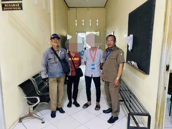 Jukir resmi saat diamankan di Polsek Tamalate (Dok : ist).