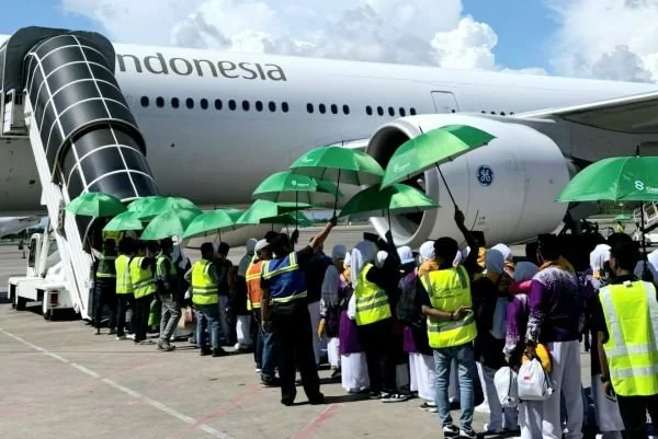 Kloter 18 Embarkasi Makassar berangkat ke tanah suci (Dok : Ist).
