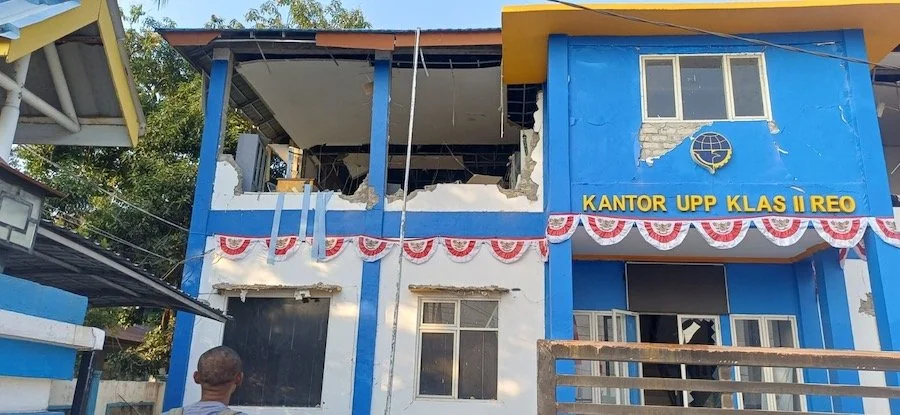 Suasana Bangunan Terdampak Gempa NTT (Dok: Ist).