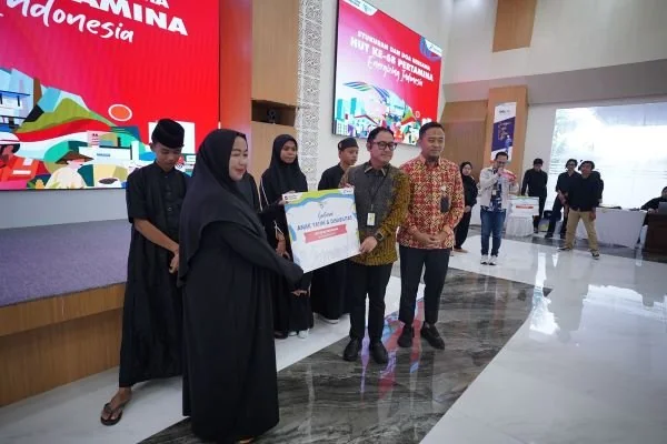 Pertamina Sulawesi Berbagi Berkah untuk Panti Asuhan di Hari Ulang Tahun Ke-68. (Dok: Ist)