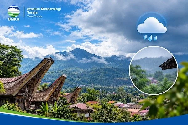 Informasi Cuaca BMKG Toraja. Dok. Ist