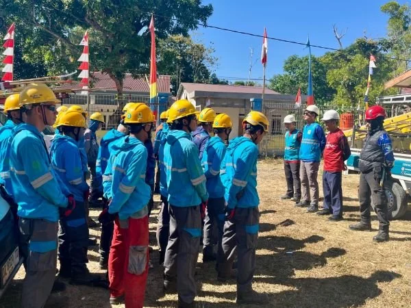 Pemeliharaan Terpadu Terencana (PTT) pada Penyulang Parangloe Section Paranglompoa–Ujung (Dok: Ist)