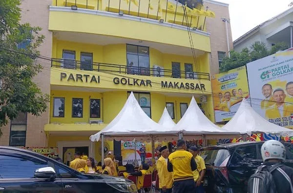 Sekretariat Golkar Makassar (Dok: Sinta KabarMakassar).