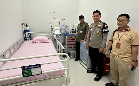 Tim pamkes kunjungan yang bertugas saat kunjungan Presiden Joko Widodo di Sulbar