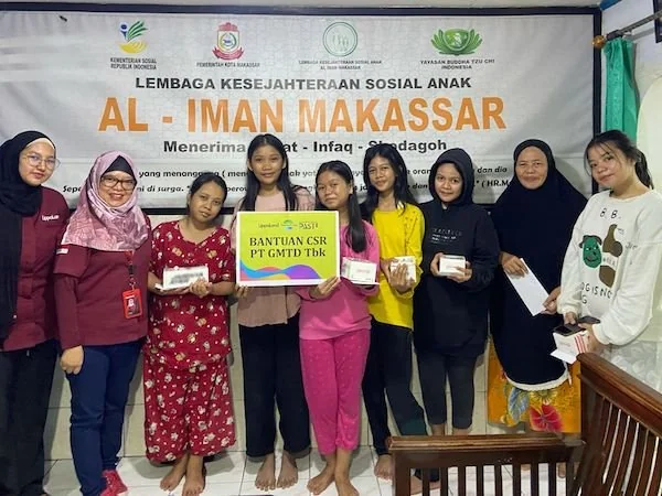 Kegiatan sosial yang dilakukan GMTD berupa kunjungan ke panti asuhan di sekitar wilayah Tanjung Bunga (Dok: Ist)