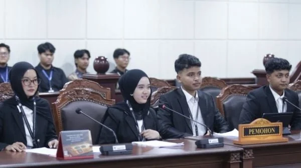 Pemohon saat Sidang Pemeriksaan Pendahuluan Perkara Nomor 133/PUU-XXIV/2026 Pengujian Materiil Undang-Undang Nomor 27 Tahun 2022 tentang Pelindungan Data Pribadi (Dok: Ist).