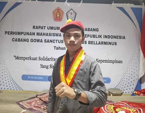 Kalvares D Adat Terpilih Ketua PMKRI Cabang Gowa Periode 2025/2026