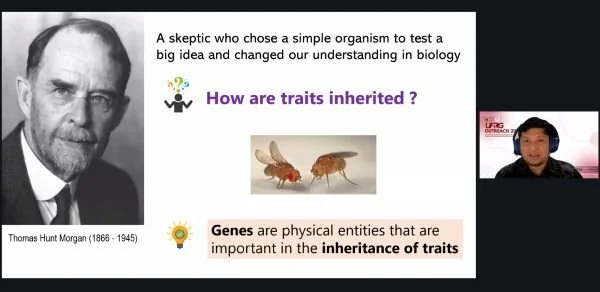 webinar Fly Research Group Outreach 2026 bertema “Introducing Drosophila Melanogaster as a Model for Advancing Undergraduate Research in Indonesia”. (Dok: Ist)