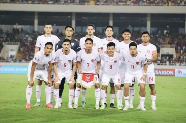 Skuad Garuda saat melawat ke kandang Vietnam dalam laga Kualifikasi Piala Dunia 2026. (Foto : ist).