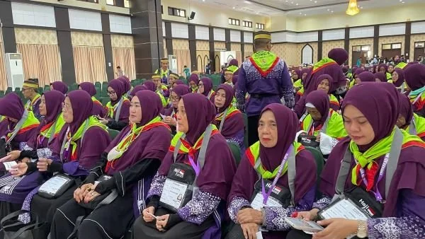 Jemaah Haji Embarkasi Makassar (Dok : Dini KabarMakassar).