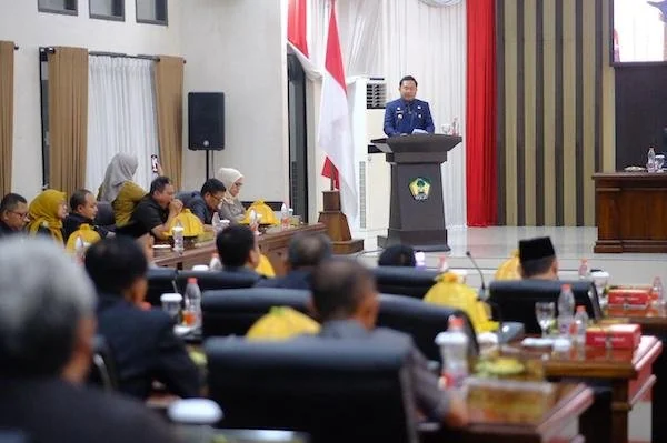 Rapat Paripurna DPRD Gowa di Ruang Paripurna Kantor DPRD (Dok: Ist).